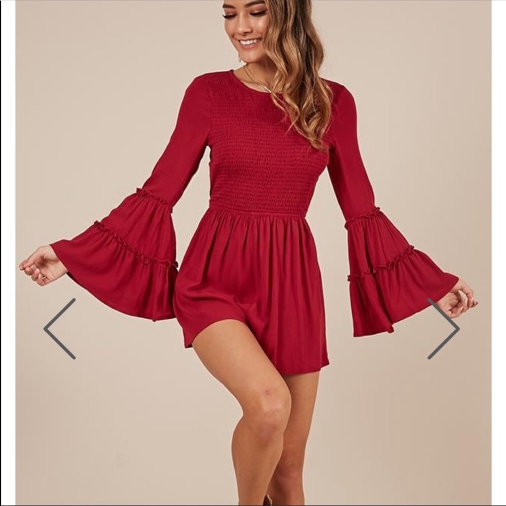 Riding With You Playsuit in wine